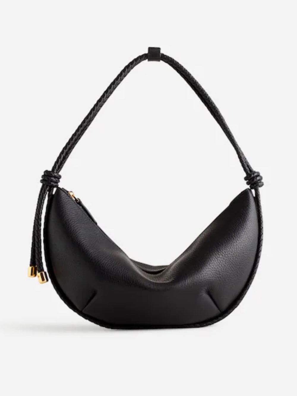 MADEWELL - Bolo Shoulder Bag -  Black Half-Moon Shape - Leather
